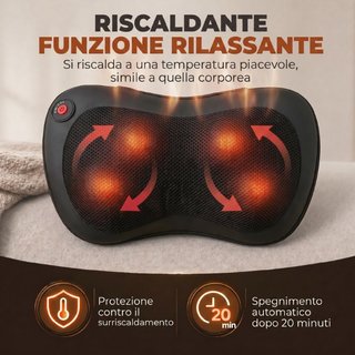 Cojín Masajeador de Espalda y Cuello con Calefacci