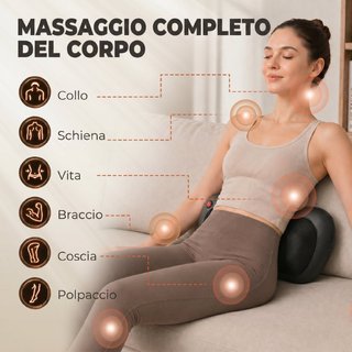 Cojín Masajeador de Espalda y Cuello con Calefacci