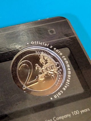 Finlandia Coincard 2€ 2026 Yleisradio 100 Años