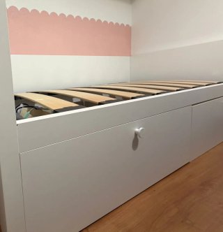 Cama infantil con cajones y colchón