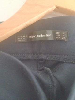 Pantalón mujer azul marino con cremalleras
