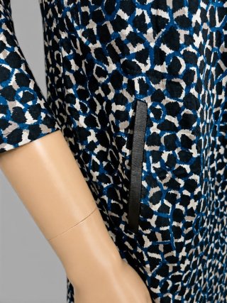 Vestido Animal Print Satinado Mujer Talla XS