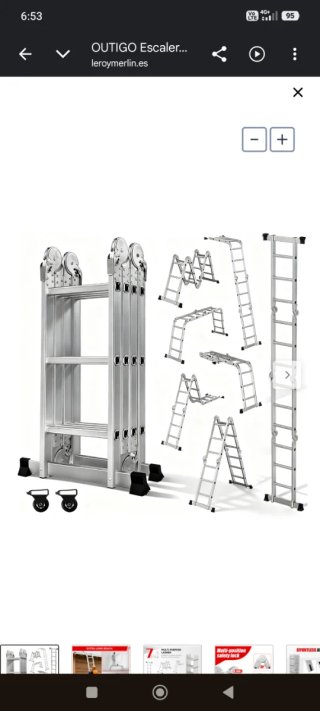 Escalera multifuncional 7 en 1 (Huelva).