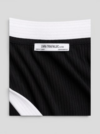 Zara Top Cruzado Bicolor Talla S