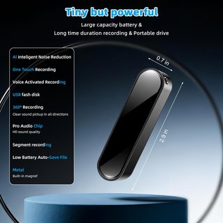 INTESSRY Grabadora Digital 128GB 40d VOR Magnética