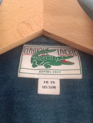Camisa Vaquera Hombre Lacoste Azul