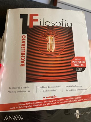 Filosofía 1 bachillerato