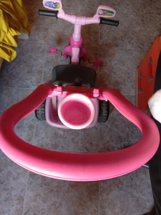 Triciclo infantil rosa
