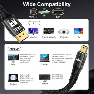 CHENLENIC Cable Mini DisplayPort a DisplayPort 3m