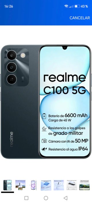 Realme C100 5G 256GB sin abrir