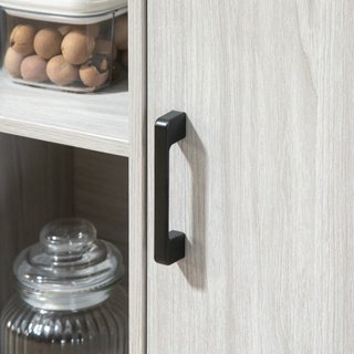 Aparador moderno de madera con 2 armarios y estant