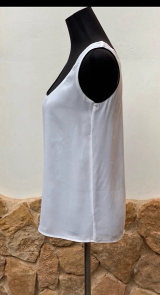 Blusa Mango Blanca Verano
