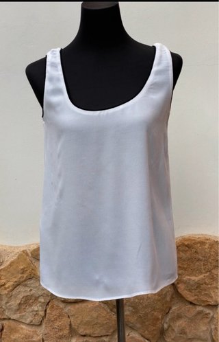 Blusa Mango Blanca Verano
