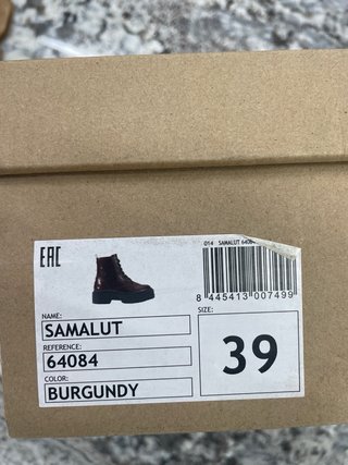 Botas Gioseppo Plataforma Talla 39 Granates