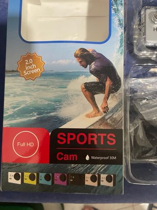 Cámara Deportiva Full HD Plata