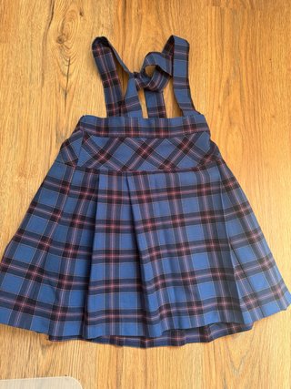 Vestido de tirantes cuadros azul