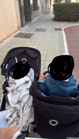Bugaboo Donkey 5 Gemelar + patin + fundas tous