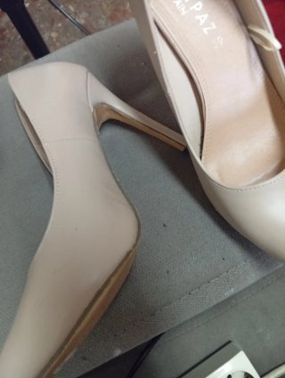 Zapatos de salón Marypaz beige talla 39