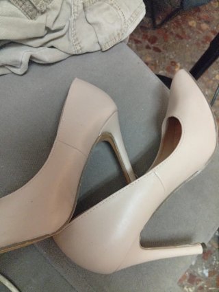Zapatos de salón Marypaz beige talla 39