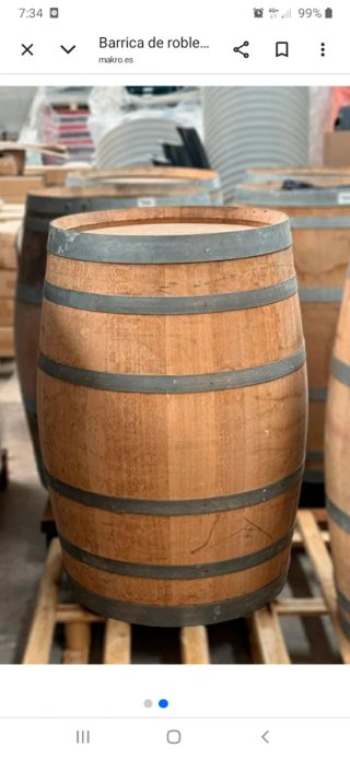 Barricas de roble para vino de 225 litros