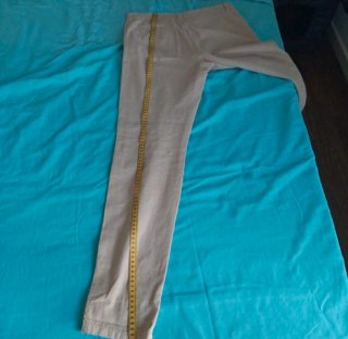 Pantaloni Zara vita bassa cotone beige XS