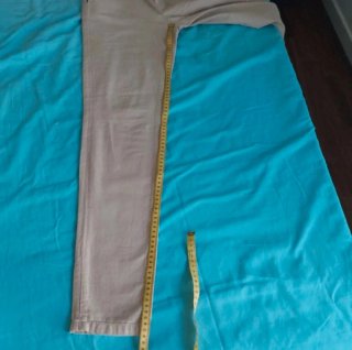 Pantaloni Zara vita bassa cotone beige XS
