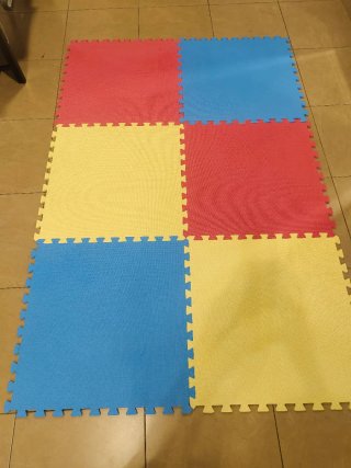 Alfombra puzzle goma niños