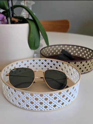Lámpara Decorativa 3D Beige y Negra