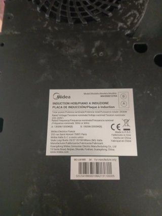 Vitrocerámica Midea Inducción Nueva