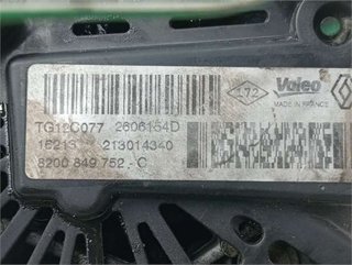 Alternador Renault Megane III 1.2 TCe 116CV