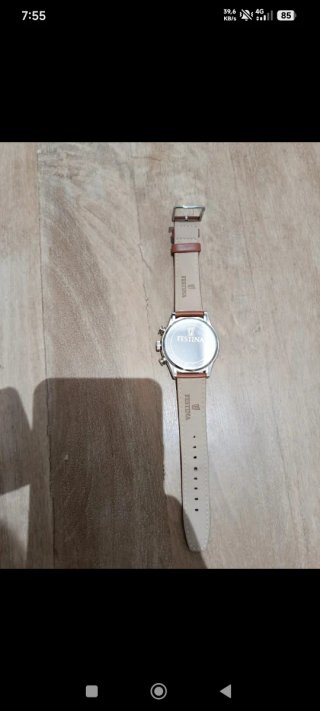 Reloj Festina Chrono Esfera Azul Correa Marrón