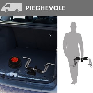 Carro de kayak y canoa plegable de aluminio con