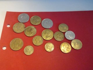 Lote de monedas antiguas de colección
