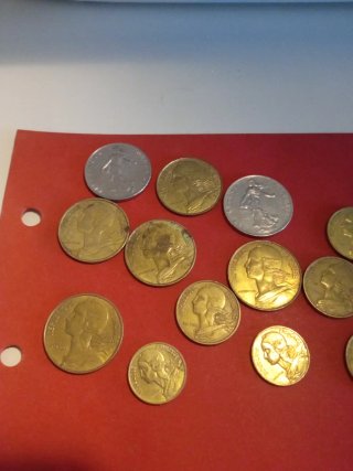 Lote de monedas antiguas de colección