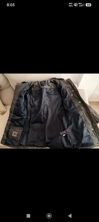 Abrigo plumífero Pepe Jeans mujer gris