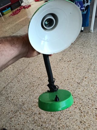 Flexo de mesa verde