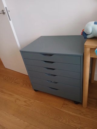Cajonera IKEA gris
