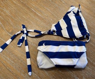 Bikini Rayas Azul y Blanco Polo Ralph Lauren
