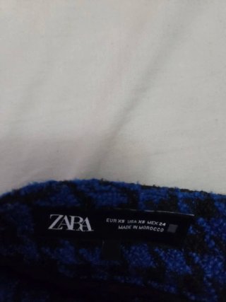 Falda Pantalon de cuadros azul y negro