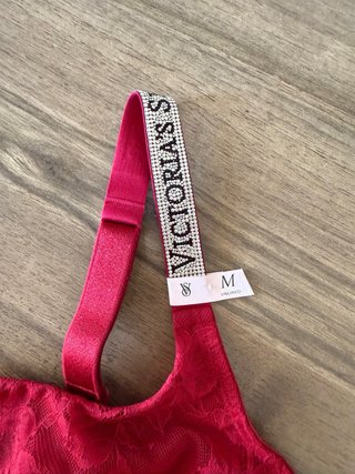 Sujetador Victoria's Secret Rojo con Brillo