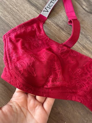 Sujetador Victoria's Secret Rojo con Brillo