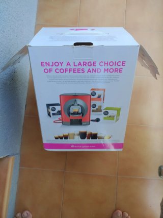 Cafetera Dolce Gusto Oblo Roja con caja