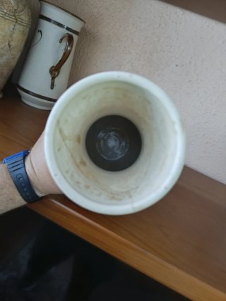 Jarrón de cerámica decorado