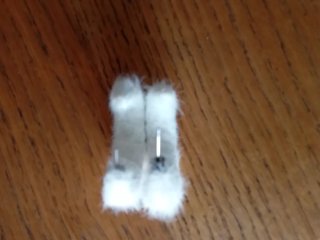 Pendientes Aro Peludos Blancos