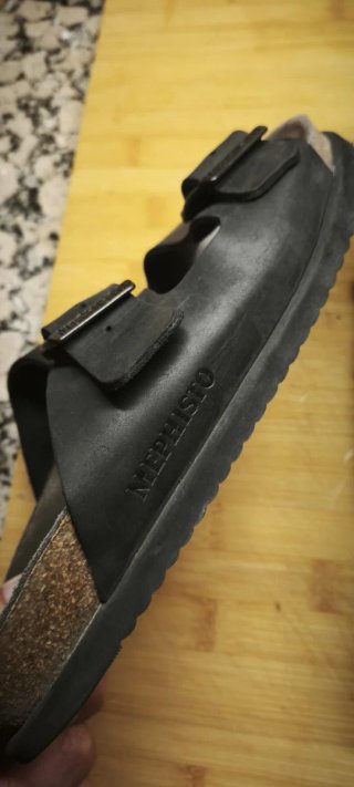Sandalias Mephisto Ortopédicas Negras/Gris