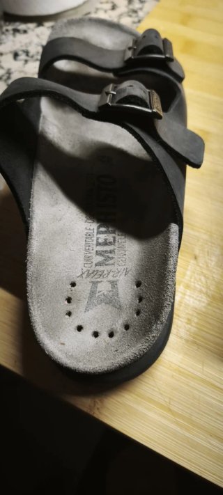 Sandalias Mephisto Ortopédicas Negras/Gris