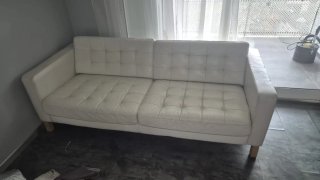 Sofá de Piel Blanco Ikea "URGE VENTA"
