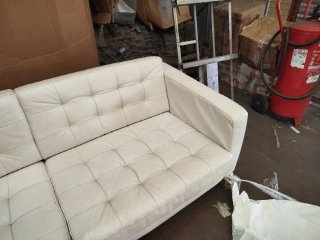 Sofá de Piel Blanco Ikea "URGE VENTA"