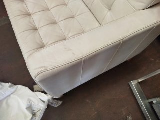 Sofá de Piel Blanco Ikea "URGE VENTA"
