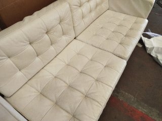 Sofá de Piel Blanco Ikea "URGE VENTA"